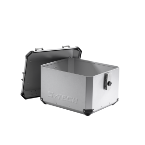 Bauletto in alluminio Grigio MyTech TC0003S TopCase Raid 55 lt con apertura  laterale